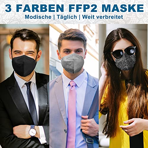 AHOTOP Maschere FFP2 Colorate, Maschera FFP2