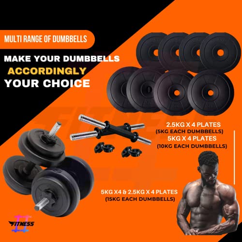 HASHTAG FITNESS Store Hashtag Fitness Home Gym Set 50kg Black - Image 3