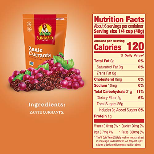 image for Sun-Maid • Dried Zante Currants, 8 Ounce Resealable Bag (Pack Of 2),