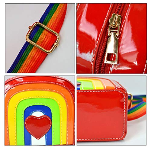 Bolso Colorido para Niñas de Cuero Sintético PU miniatura 6
