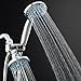 Antimicrobial/Anti-Clog High-Pressure 30-setting Shower Combo by AquaDance with Microban Nozzle Protection from Growth of Mold Mildew & Bacteria for Stronger Shower! Aqua Blue