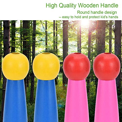 OTraki 2 Pack Skipping Rope Kids 8.2Ft/2.5M Jump rope Adjustable with Wooden Handle Jumping rope for Girls or Boys Children Skip Ropes 5+ Years for Exercise Fitness - Image 3