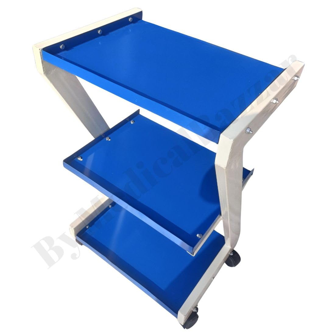 Medical Bazzar Z Trolley for Physiotherapy & Electrotherapy | Heavy-Duty 3-Shelf Trolley for Hospitals, Clinics, Salons & Spas-image-17