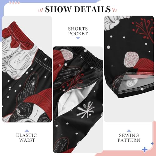 ZZXXB French Bulldog Spruce Branch Boys Long Pants Soft Trousers Elastic Waist Kids Lounge Bottoms with Pockets S-XL4