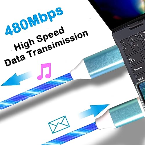 Câble micro USB lumineux de 2m pour retrouver et brancher votre mobile Android - 5