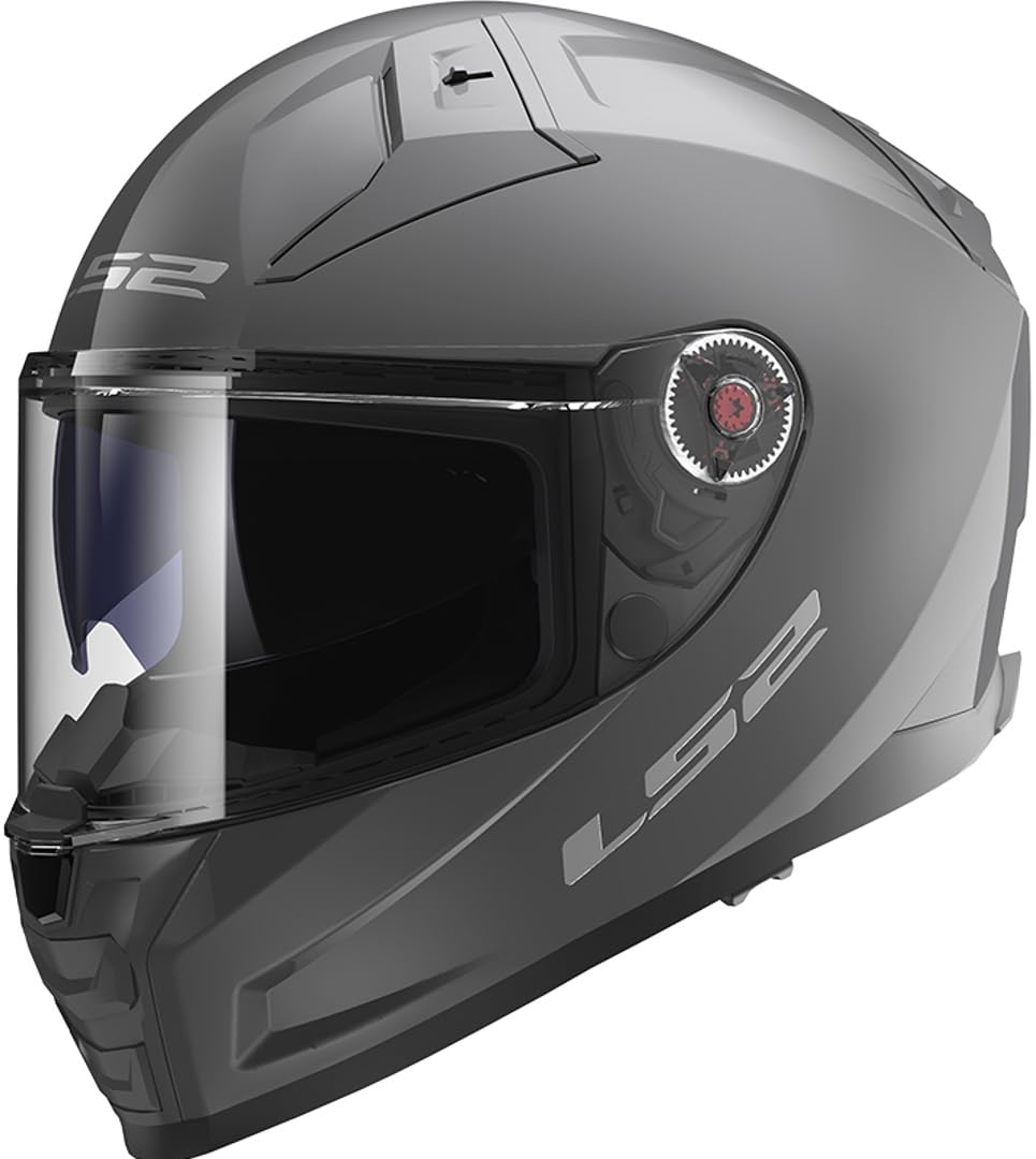 LS2, Integralhelme motorrad VECTOR II solid nardo grey, XS | Beschlaghemmend