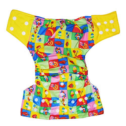 Image of Babymoon (SET of 3-1 Cloth Diaper with 2 5Layesr Bamboo Insert) Premium Adjustable Reusable Washable Cloth Diaper for Baby