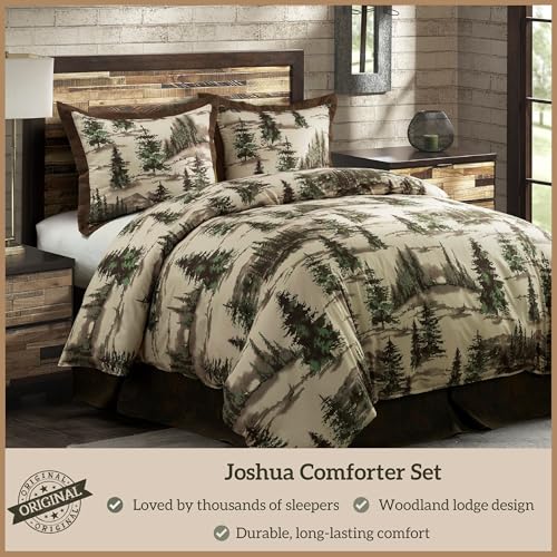 Image of Paseo Road Joshua 3 Piece Queen Size Cabin Lodge Comforter Set