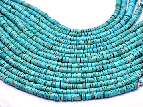 Perles turquoise naturelle heishi pour fabriquer un bracelet été