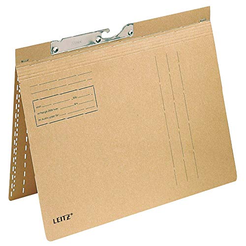 Agrafeuse LEITZ DIN A4 anti-blocage marron naturel incluant 50 agrafes