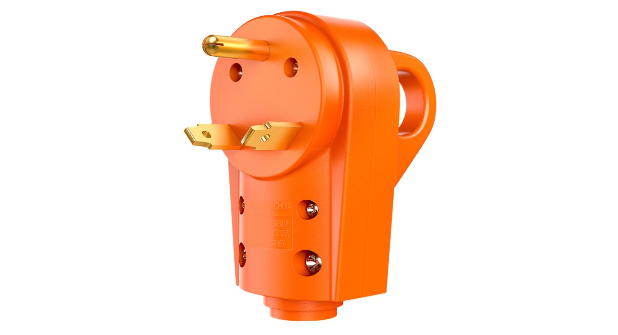 Image of Nilight 30 Amp RV Replacement Plug ETL Listed NEMA TT-30P | 125 Volt Heavy Duty Male with Handle for Camper Caravan Motorhome Van Trailer