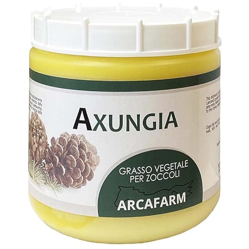 Grasso per Zoccoli Cavalli 1 lt, Neutro, unguento per crescita riparazione protezione e cura dello zoccolo dei cavalli, stalloni, puledri, fattrici, pony, shetland, asini, 100% Made in Italy