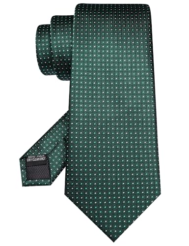 Image of JEMYGINS Mens Tie and Lapel Pin Necktie Pocket Square Cufflinks and Tie Clip Sets for Business Casual 5PCS