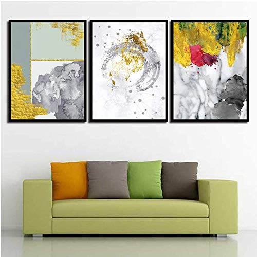 Cuadros de mármol abstracto para decorar paredes de salones modernos 2