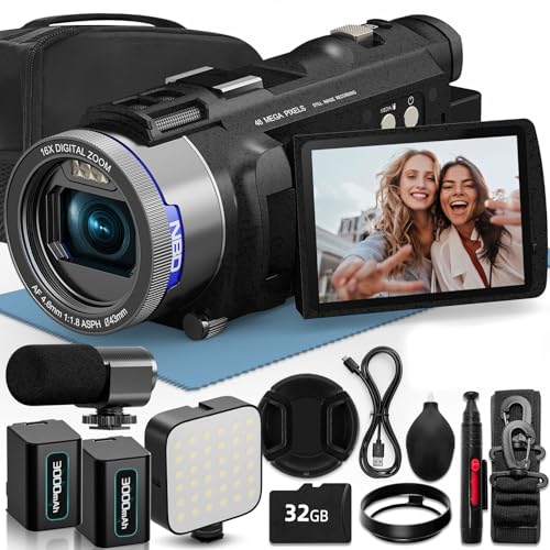 4Kビデオカメラ 4800万画素 Wi-Fi対応 Amazon | NBD 4K 4800万画素 ビデオカメラ WiFi機能【超軽量】16倍