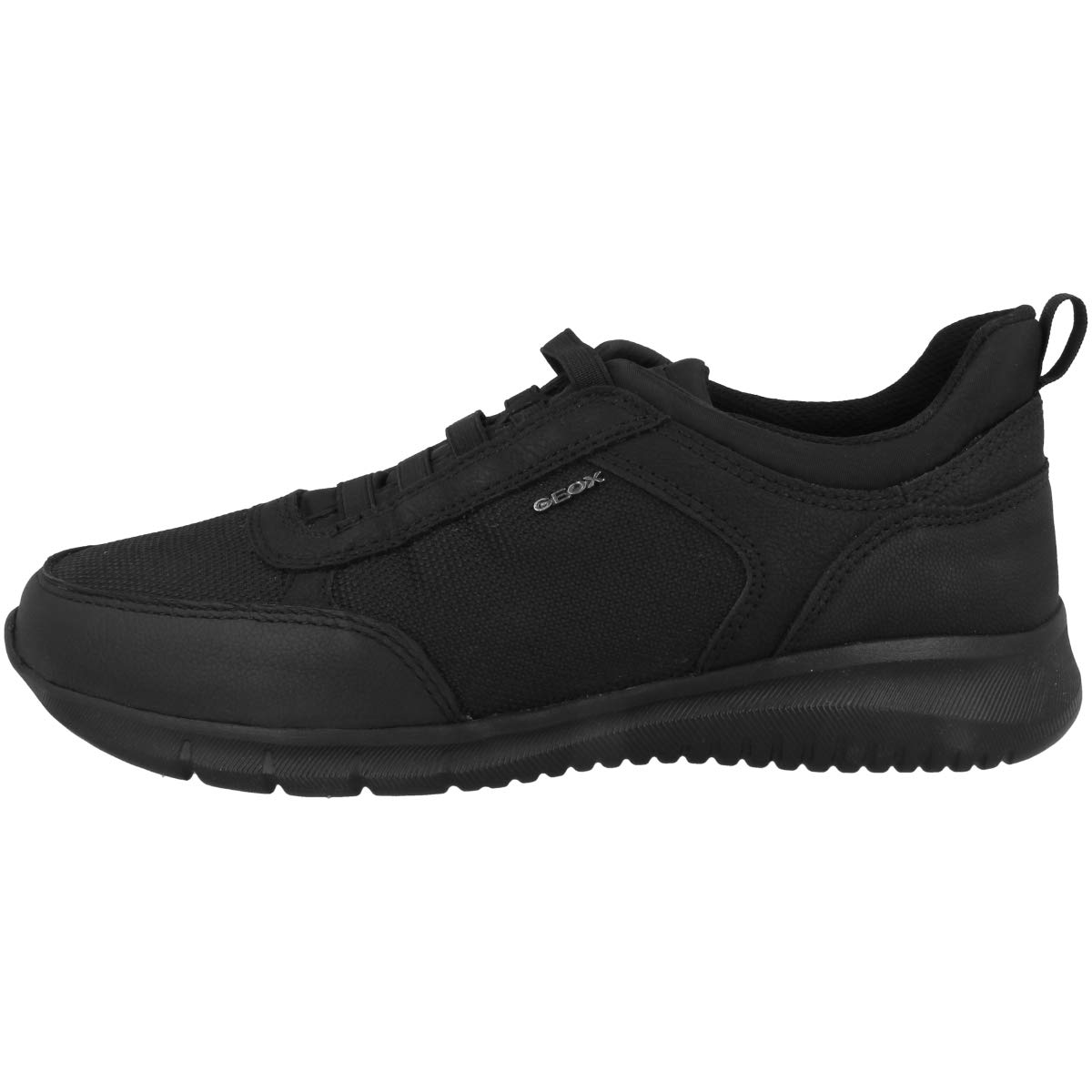 Geox Men's U MONREALE C Sneaker, Black, 8 UK
