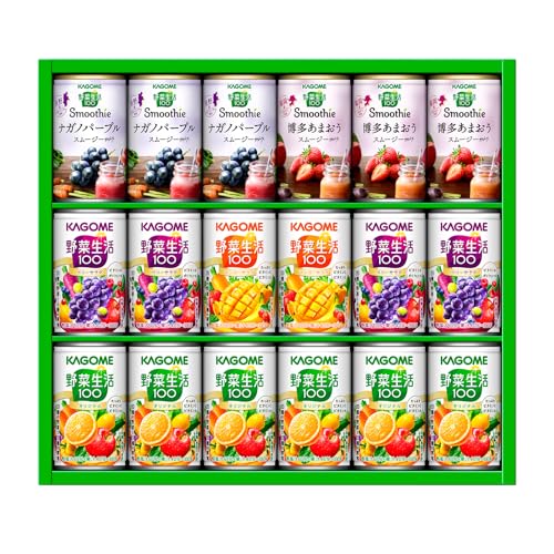 カゴメ 限定品 野菜生活100&スムージー 詰合せセット 160g×18本