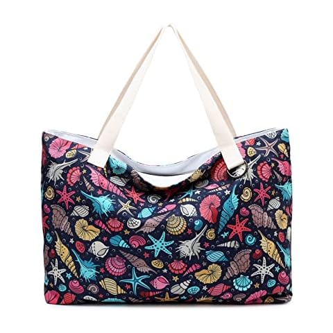 JANSBEN Bolsa de Playa Grande con Cremallera XXL Cover