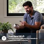 Luna 2K Indoor Cameras for Home Security, 2.4GHz & 5GHz WiFi, 360-Degree Pan-Tilt, Built-in Spotlight, Human Auto Tracking, Siren, Pet/Dog/Baby Camera with Phone app, White (2026 Upgrade Version)