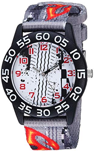 Red Balloon Kids' Plastic Time Teacher Analog Quartz Nylon Strap Watch