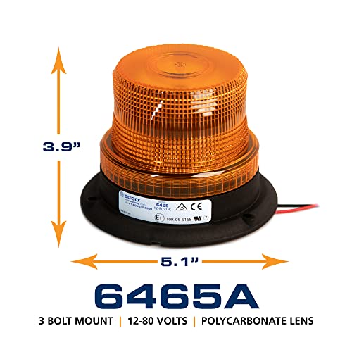 Lámpara LED Ecco 6465A ámbar con montaje de 3 pernos miniatura 5