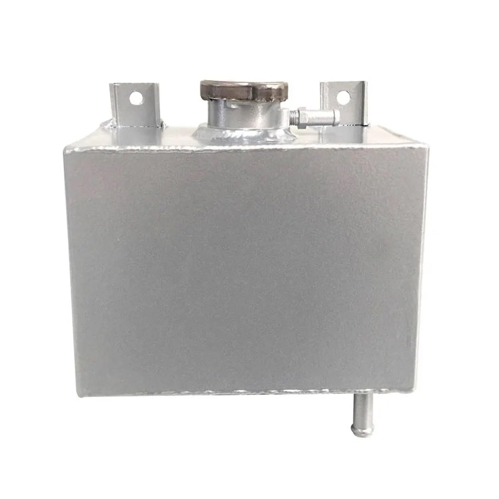 Zestawy do odzysku chłodziwa do samochodów Uniwersalny aluminiowy zbiornik wyrównawczy płynu chłodzącego, zbiornik wyrównawczy, butelka 1,8 l, srebrny