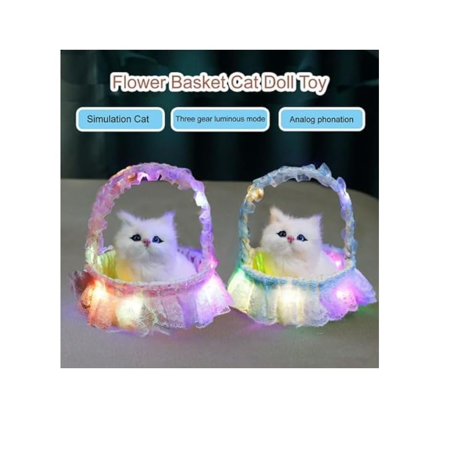 TTW TOYS WORLD Meowing Kitten Plush Stuffed Cat - Image 5
