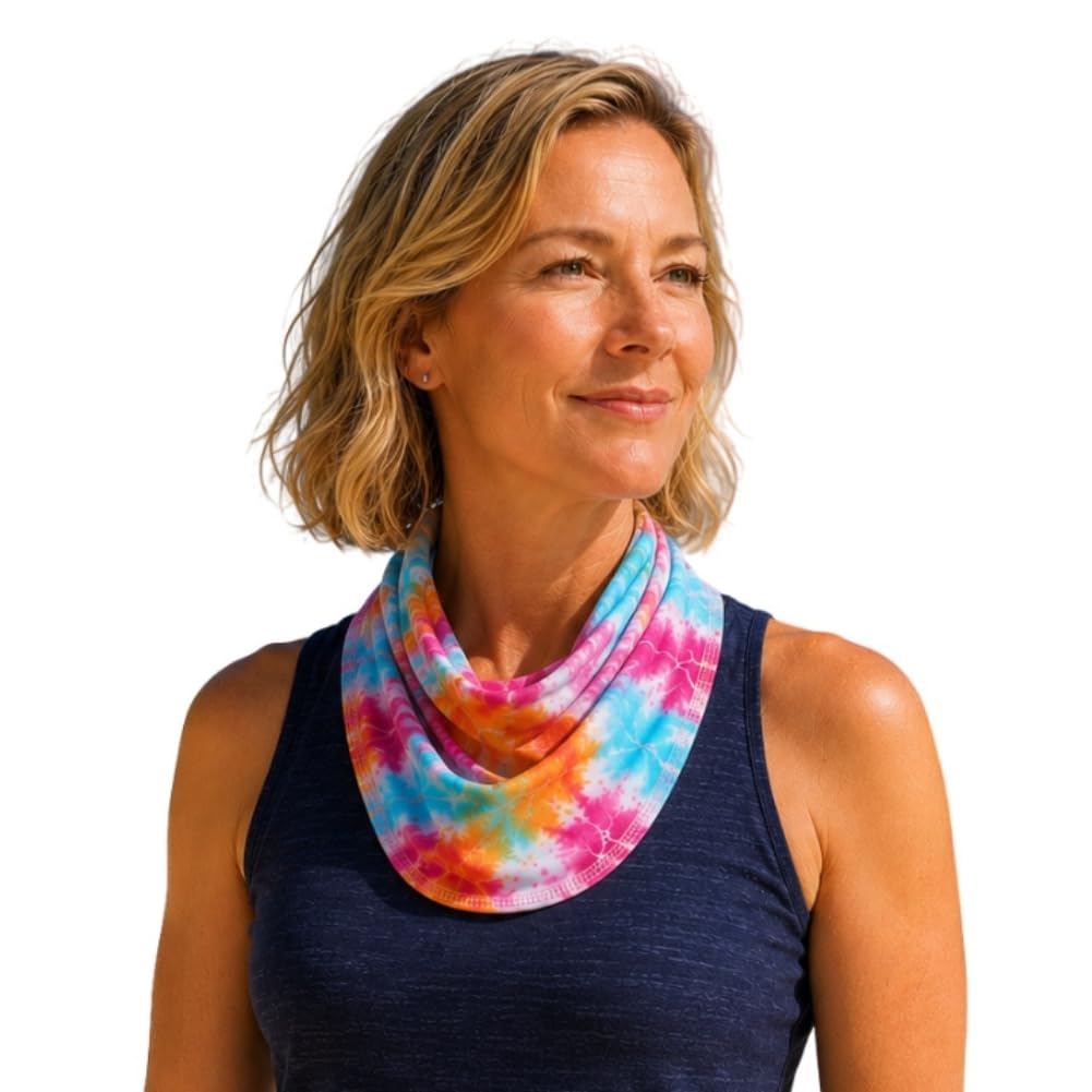 BANDI UPF 50+ Sun Protective Wrap – Reversible Neck Gaiter, Lightweight Scarf with UV Protection for Travel, Made in USA