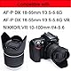 HB-N106 Gegenlichtblende und 55 mm Objektivdeckel für Nikon AF-P DX 18-55 mm f/3.5-5.6G VR Objektiv, passend für D5600 D5500 D3500 D3400 Kamera (1 + 1 Stück)