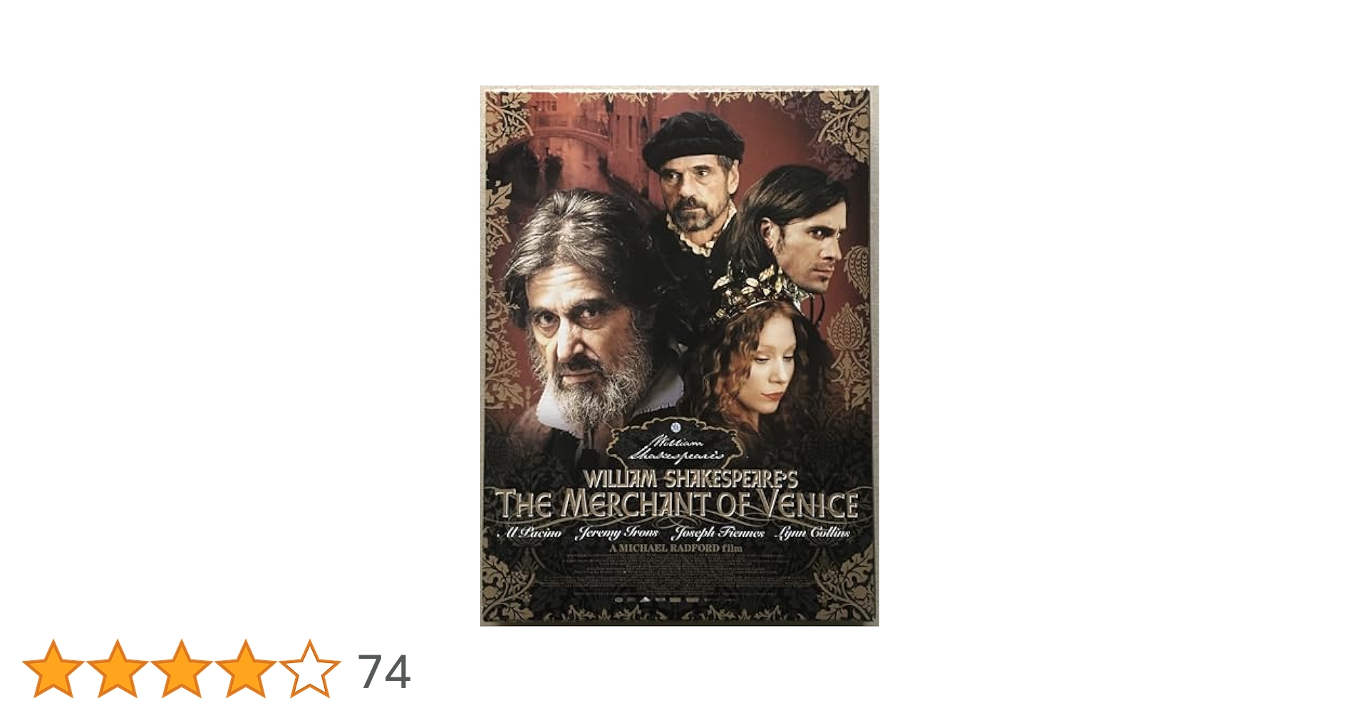 Amazon.co.jp: ヴェニスの商人 [DVD] : アル・パチーノ
