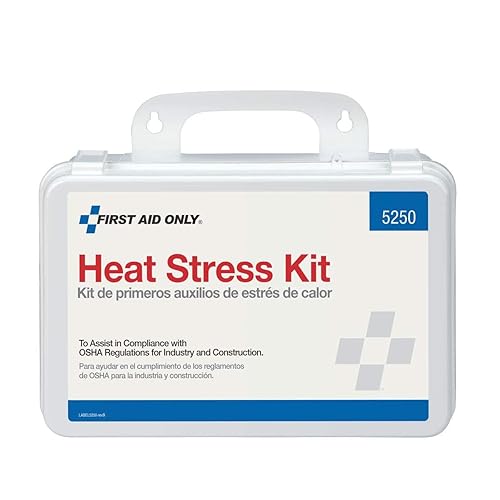 First Aid Only Kit de estrés térmico 5250, kit de primeros auxilios compatible con OSHA para agotamiento por calor y prevención de golpes de calor,
