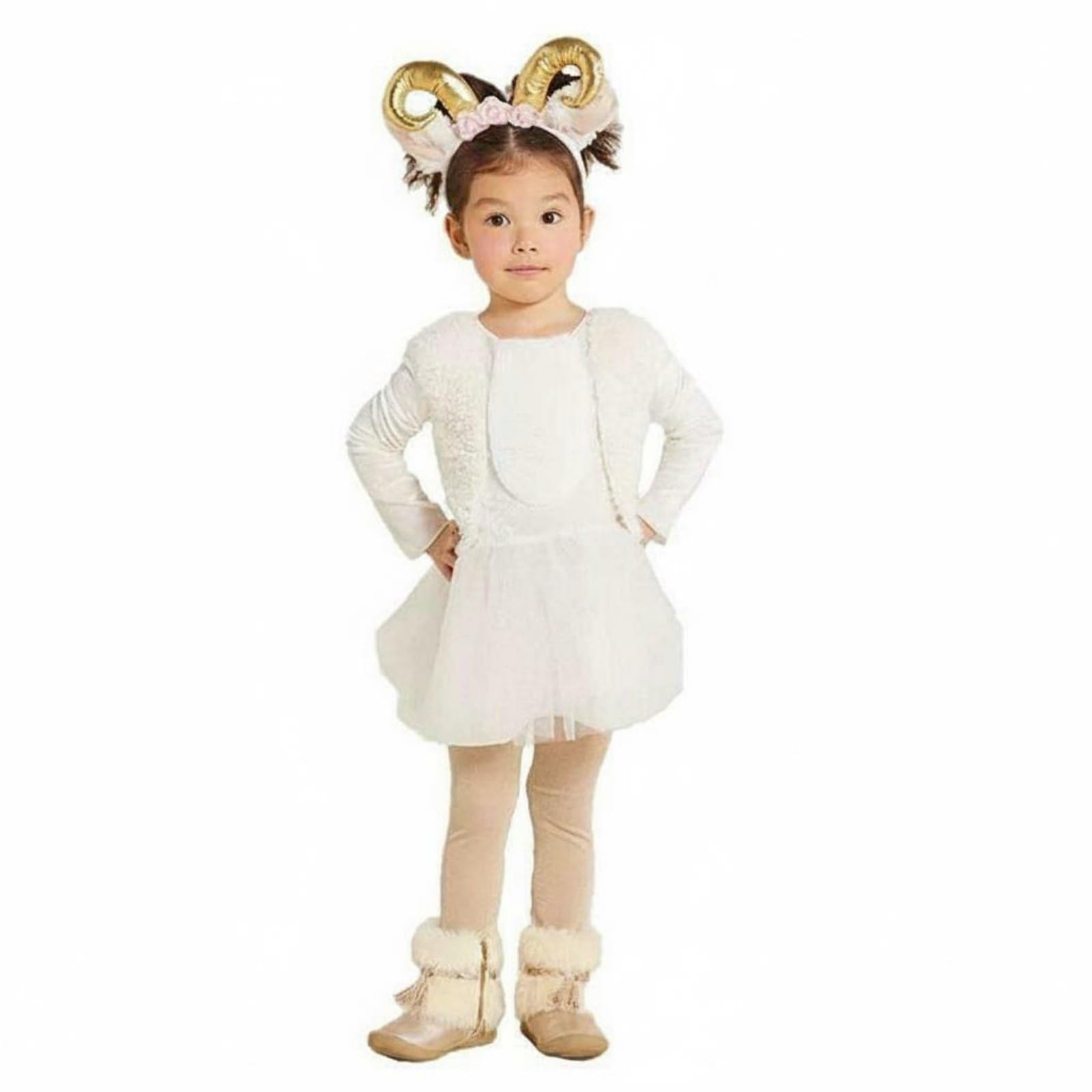 Disfraz de Oveja Niño Disfraz Infantil Traje Cordero Mono Animal Suave con Ajuste Poliéster Confortable Adecuado para Halloween Fiestas Temáticas, Xl, Oveja Hembra