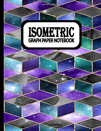 Iso Paper Notebook: 200-Page Technical Drawing Paper with Equilateral Triangle Grid 1/4 Inch, Diagonal Graph Paper, Engineering Gifts for Men Women Students, Mechanical Engineer Gifts 2020