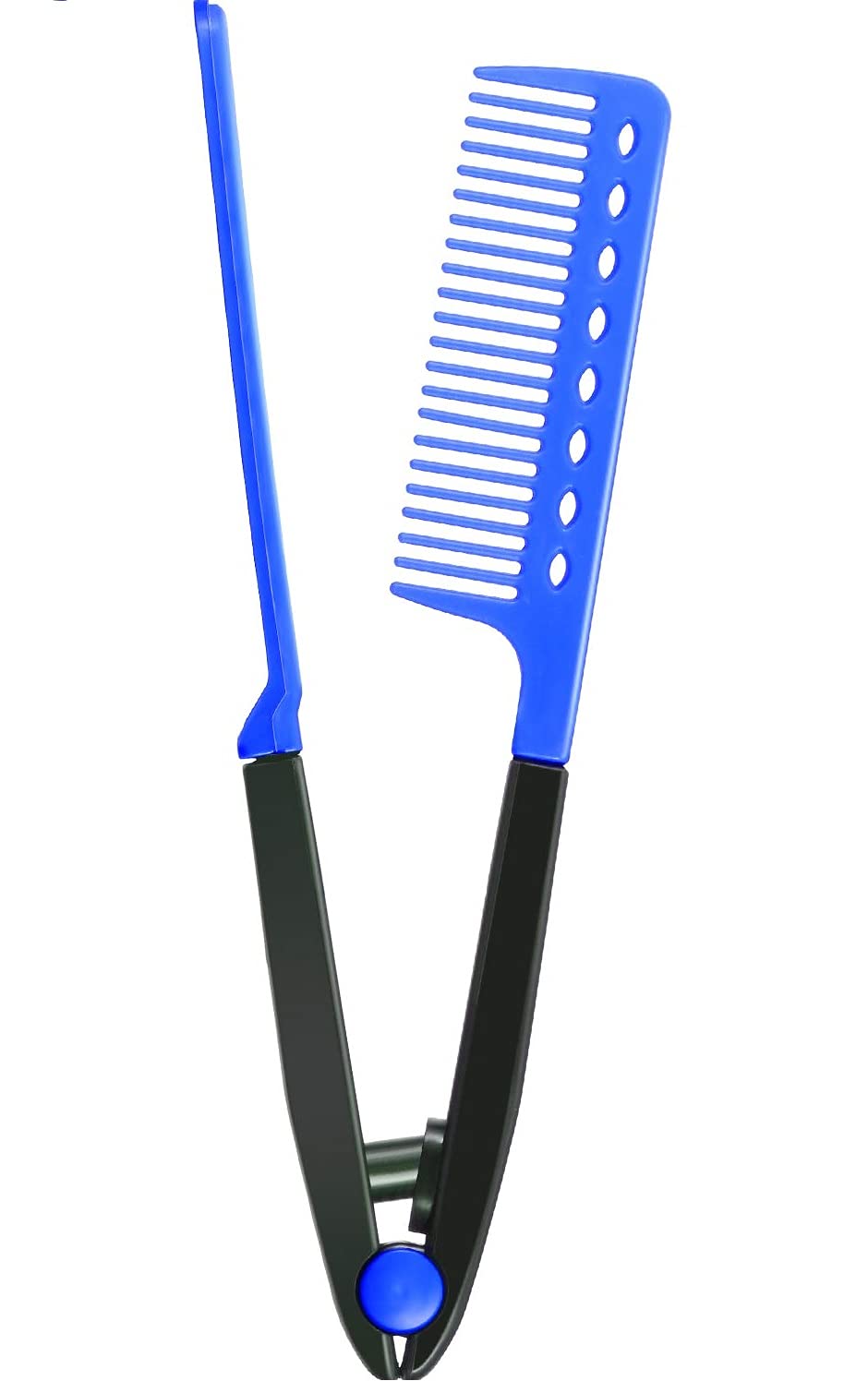 Frackson Pink Straightening Comb Salon Hair Brush Combs Hairdressing Styling Hair Straightener V-shaped Straight Comb Straightener Comb for Knotty Hair-image-24