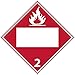 NMC DL2BP National Marker Dot Placard Sign,Flammable Gas 2, Blank, 10 3/4 Inches x 10 3/4 Inches, Ps Vinyl