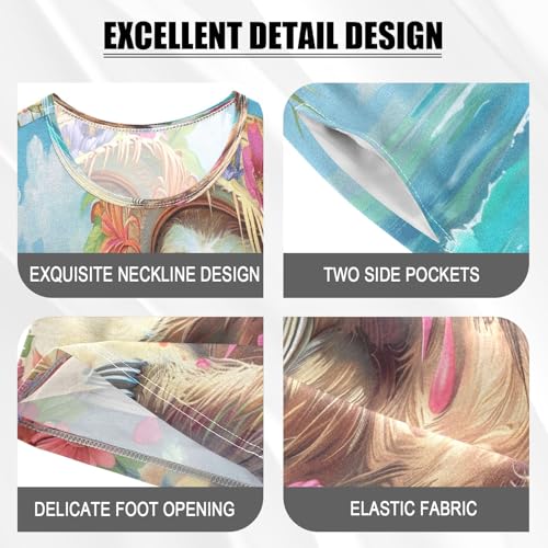 Sloth Cartoon Kids Pjs Set Boys Girls Summer Short-Sleeve Sleepwear Pajamas 2PCS4