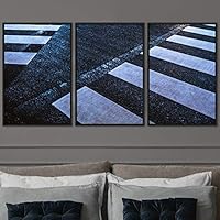 3 Piece Framed Canvas Wall Art Abstract Colorful Cool Geometric Canvas Prints Home Artwork Decoration for Living Room,Bedroom - 16