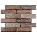 Commomy 3D Peel and Stick Brick,Ultralight Thin PVC Faux Brick Wall Panels,10 Pcs 15.74"x11.8" Fake Brick Tiles for Quick Intall Interior Kitchen,Bedroom,Living Room,RV,Not Real Brick,Not Heavy Tiles