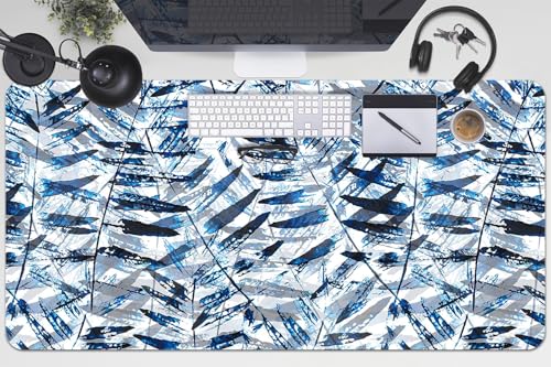 Tapis de bureau feuilles tropicales pour travailler à la maison