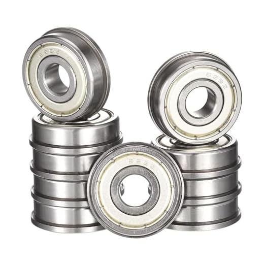 HiPicco F629ZZ Flanged Ball Bearing, ID 9mm x OD 26mm x Width 8mm Miniature Bearings, Double Metal Shielded Deep Groove Bearings, Pre-Lubricated (GCr15) Chrome Steel 10pcs