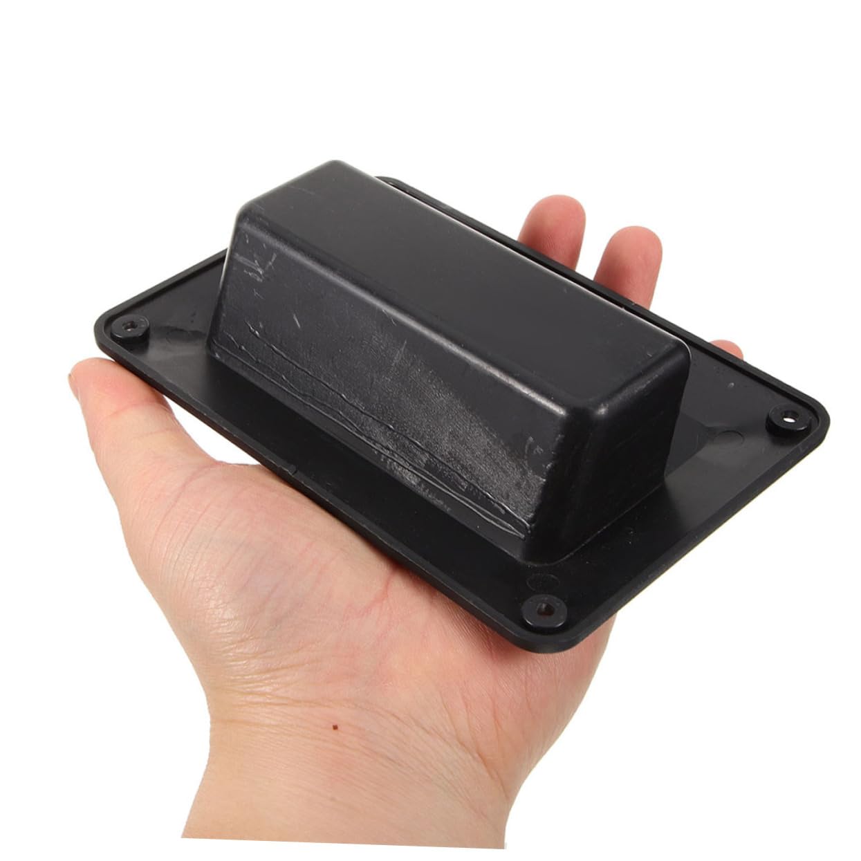Lot de 2 Poignées Latérales en Abs Noires Résistantes pour Matériel Haut-Parleur Audio de Scène, Accessoire Polyvalent pour Remplacement Facile