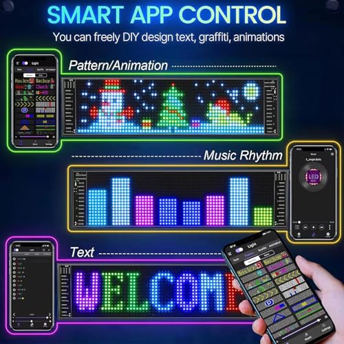 Signo personalizado LED para tiendas y hoteles con diseño flexible programable por Bluetooth 2