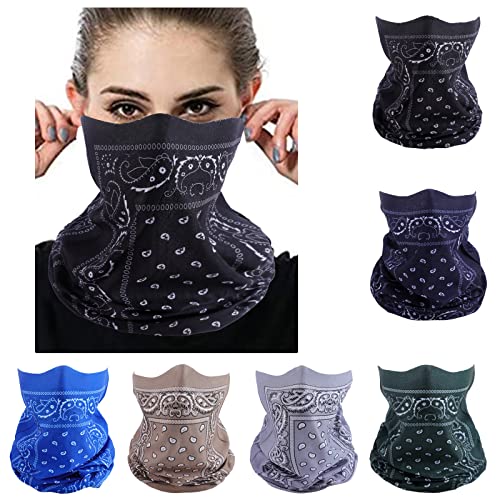 Image of Face Mask Multi Bandana Neck Gaiter Seamless Magic Headband Outdoor Face Scarf for Dust Wind and UV Resistance