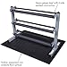 Body-Solid Dumbbell Rack with 20 Rubber 5-50 lb Dumbbells and Floor Mat, Commercial and Home Gym Weight Rack Storage & Organizer Stand, Midnight Black (Black)