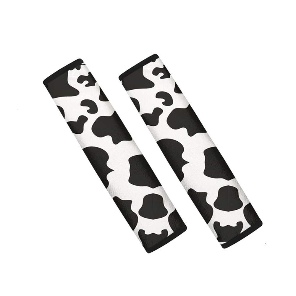 Kit De Funda Para Asiento De Coche Con Tampado De Vaca, 19 Piezas, Almohadillas Para Cinturón