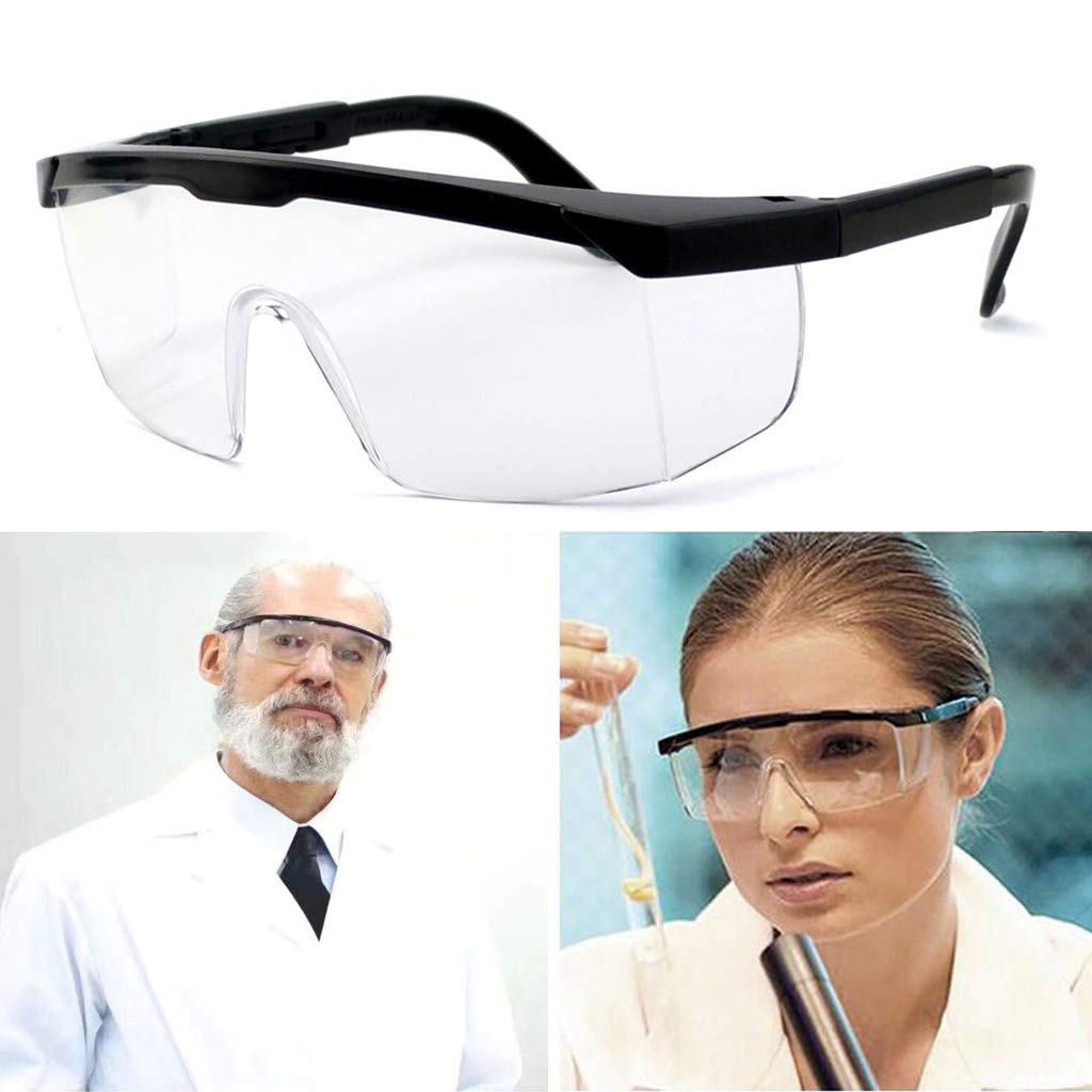 Protective Safety Glasses - Adjustable Medical Googles Heavy Industry Dust Eyewear,Prevent Splash Anti-fog Safety Goggles for Lab, Chemical,and Workplace