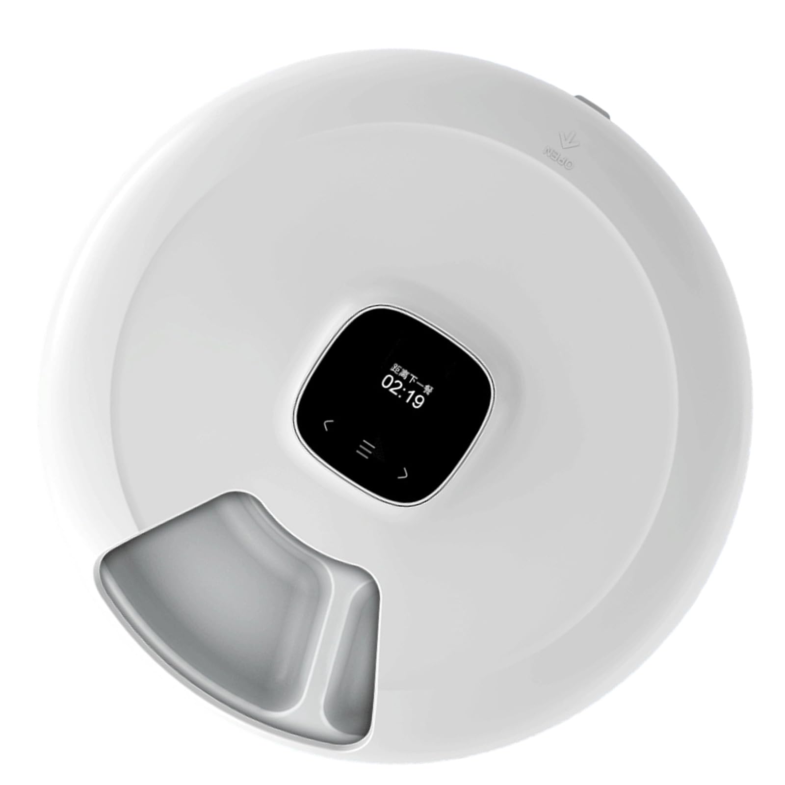 Distributore automatico di cibo per gatti, timer, dosatore di cibo personalizzabile, con 6 scomparti per snack e dolcetti, per il controllo delle porzioni, mangiatoia per gatti