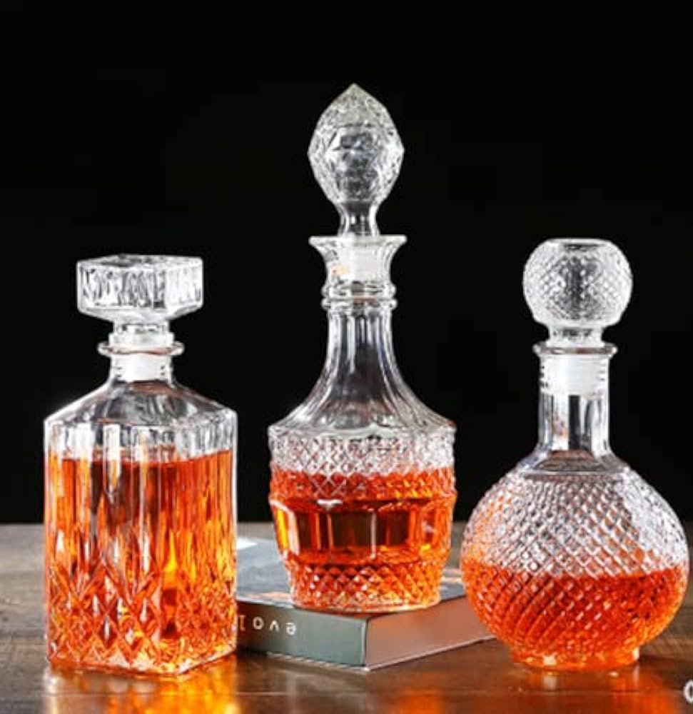 Amazon | デキャンタ クリスタル ボトル、エレガントな外国の