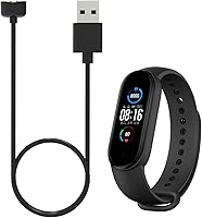 Vista 1 de Cable de carga USB para Mi Band 5 6 7, cable de carga magnético de repuesto con carga rápida para banda 5 de 3.3 pies