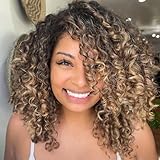 Vomella GoGo Curl Crochet Hair for Women 8 Packs12 Inch Water Wave Curly Crochet Hair Ocean Wave Beach Curl Synthetic Crochet Hair Extensions(T27#)